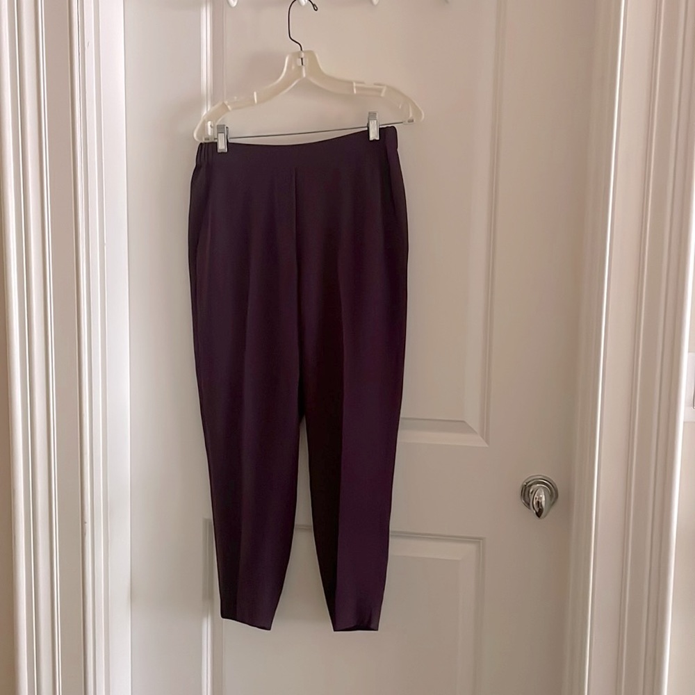 J crew, size 6, plum pants
